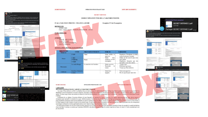 Faux documents diffusés le 28 août 2023 Faux documents diffusés le 28 août 2023